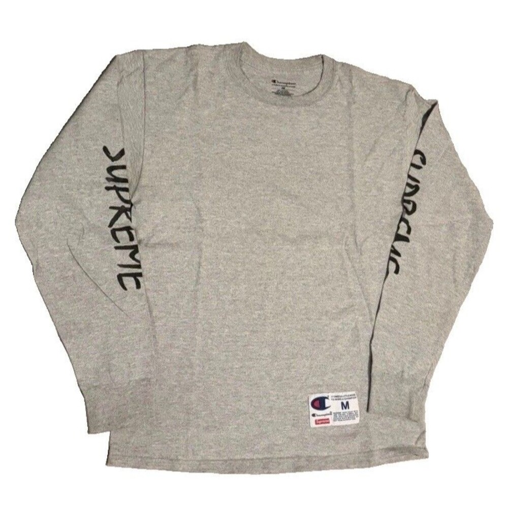 Supreme x Champion Long Sleeve SS16 - Medium, Gray